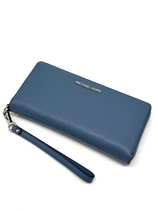Michael Kors Large Continental Wallet Denim Blue - Picture 1 of 9